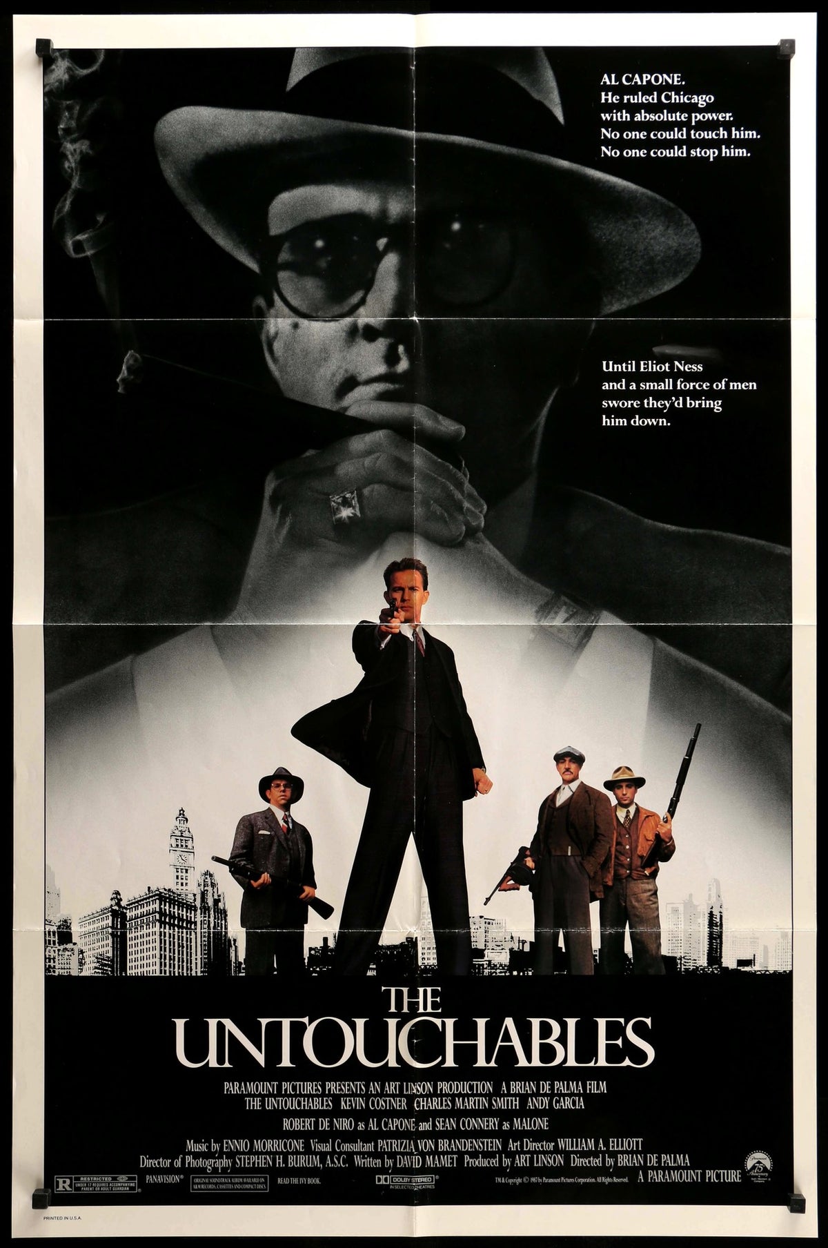 Untouchables (1987) original movie poster for sale at Original Film Art - Vintage Movie Posters