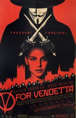 V For Vendetta (2006) original movie poster for sale at Original Film Art - Vintage Movie Posters
