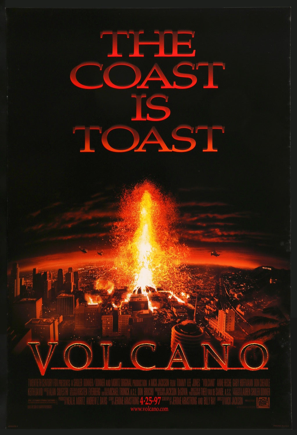 Volcano (1997) original movie poster for sale at Original Film Art - Vintage Movie Posters