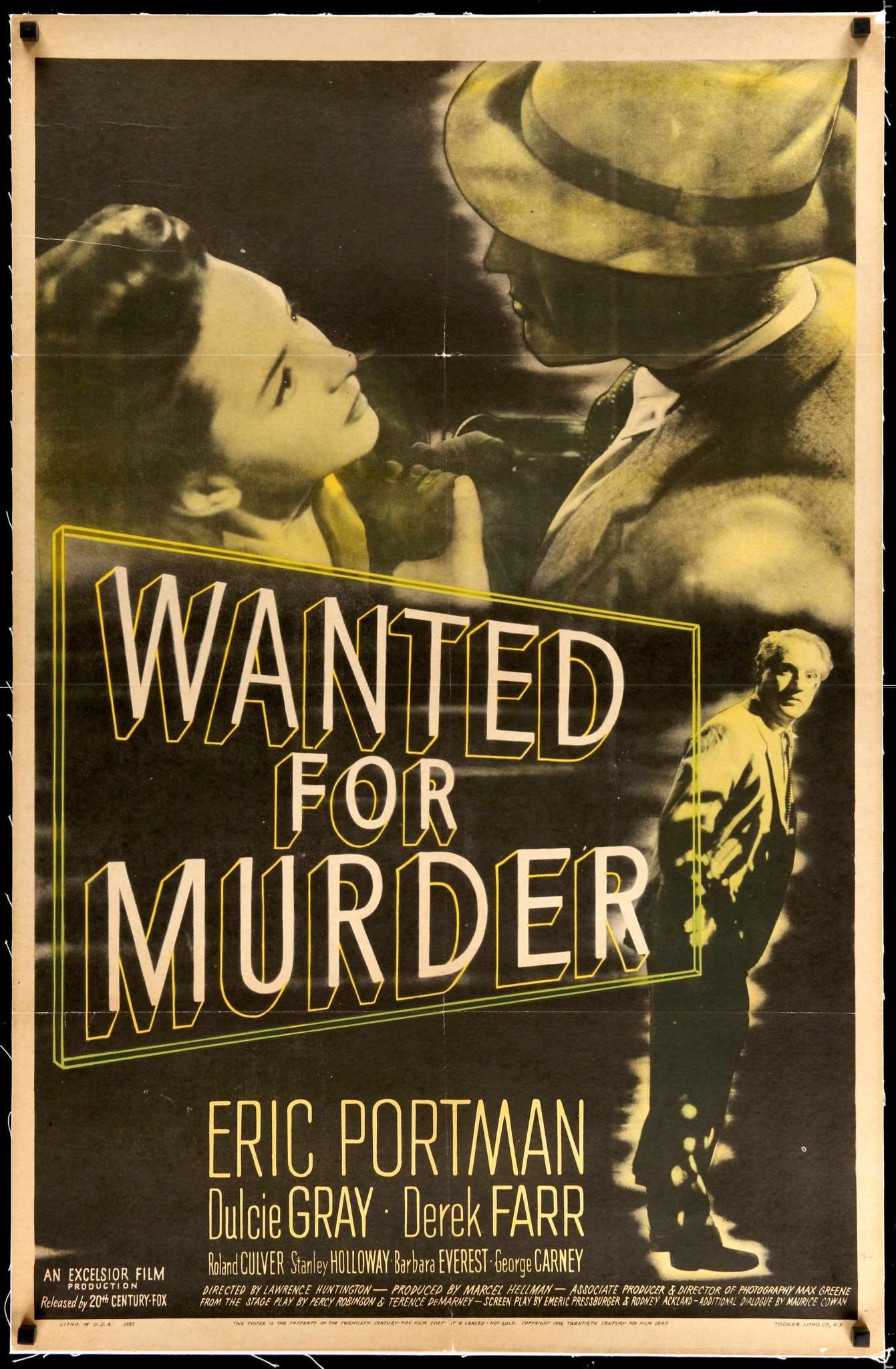 Wanted For Murder (1946) original movie poster for sale at Original Film Art