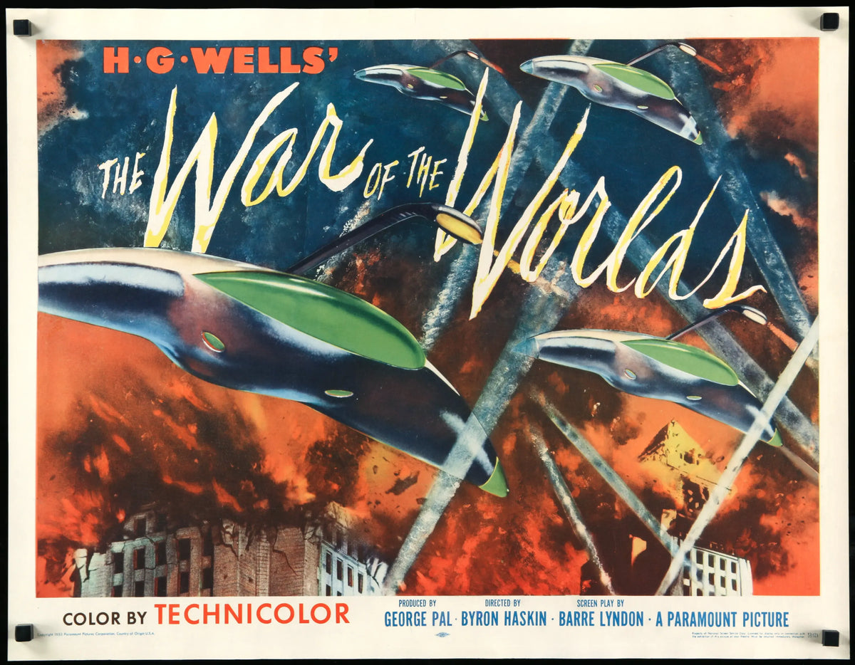 War of the Worlds (1953) original movie poster for sale at Original Film Art