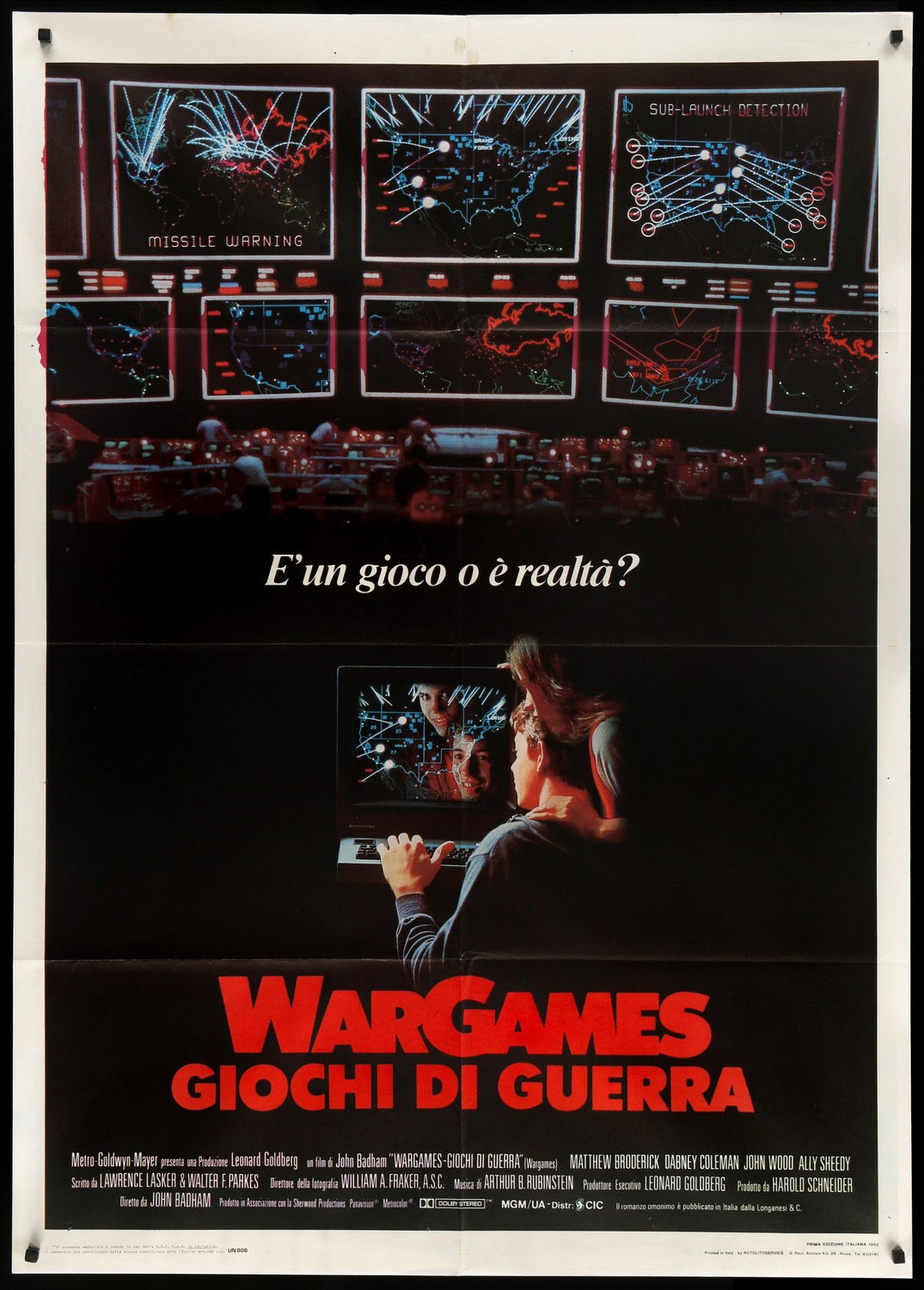 WarGames (1983) original movie poster for sale at Original Film Art