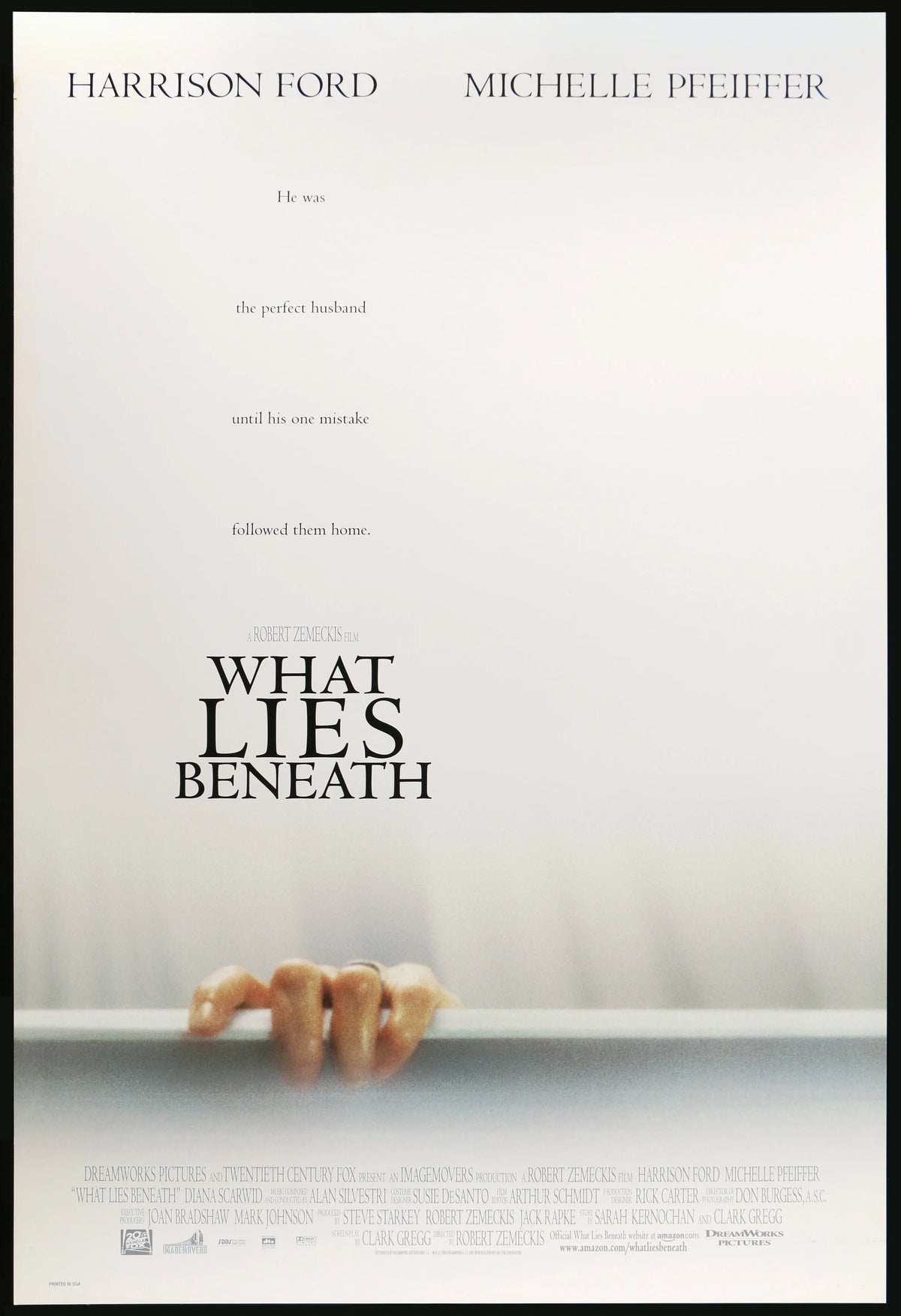 What Lies Beneath (2000) original movie poster for sale at Original Film Art - Vintage Movie Posters