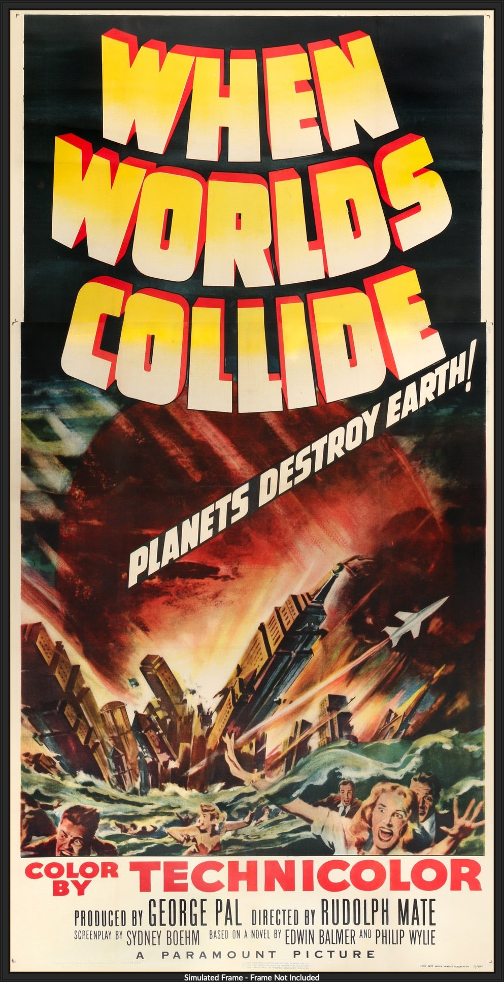 When Worlds Collide (1951) original movie poster for sale at Original Film Art