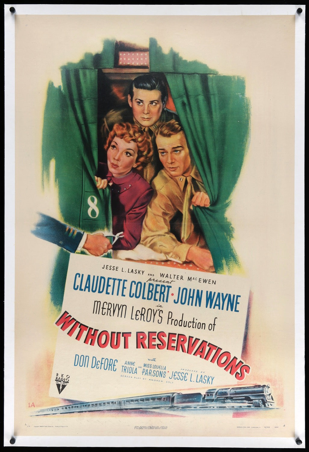 Without Reservations (1946) original movie poster for sale at Original Film Art