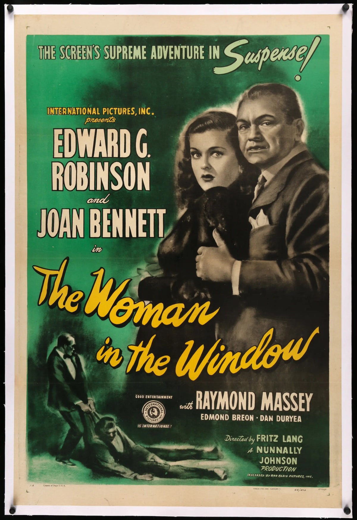 Woman in the Window (1944) original movie poster for sale at Original Film Art