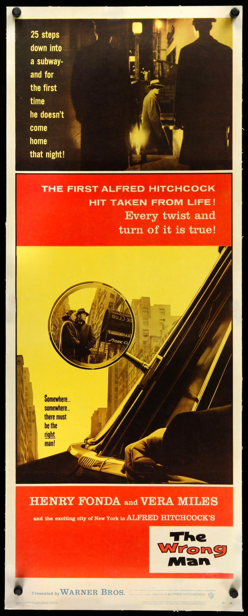 Wrong Man (1956) original movie poster for sale at Original Film Art - Vintage Movie Posters