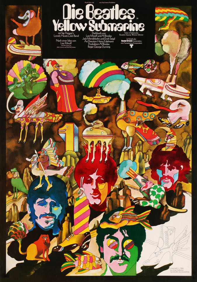 Yellow Submarine (1968) original movie poster for sale at Original Film Art - Vintage Movie Posters