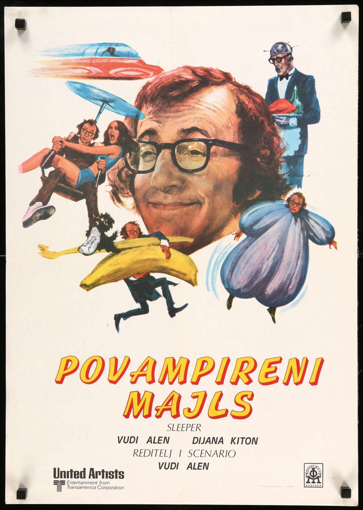 Sleeper (1973) original movie poster for sale at Original Film Art - Vintage Movie Posters