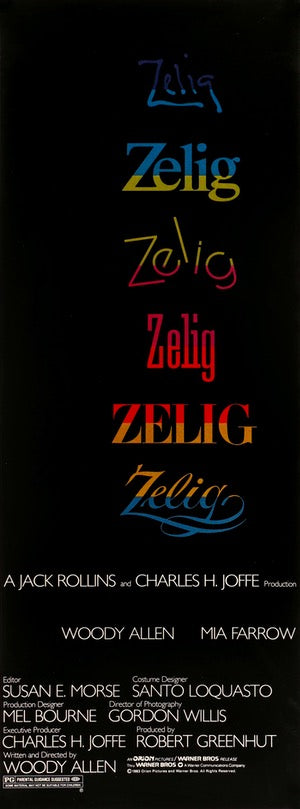 Zelig (1983) original movie poster for sale at Original Film Art - Vintage Movie Posters