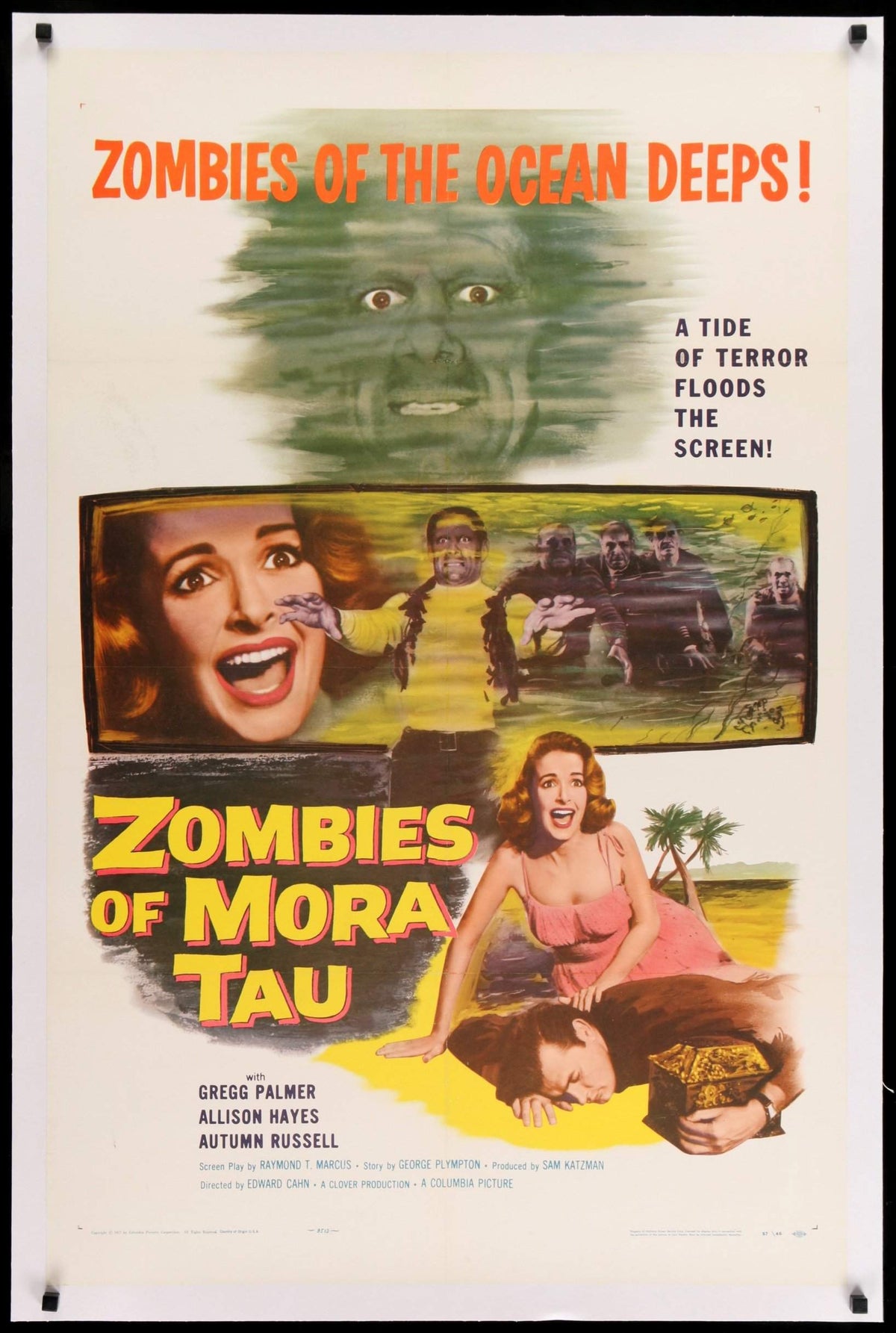 Zombies of Mora Tau (1957) original movie poster for sale at Original Film Art